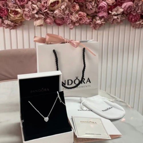 سلسال باندورا قلب كريستالي