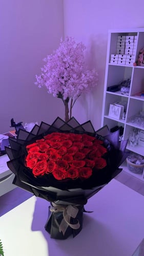 باقة ورد جوري كبيرة