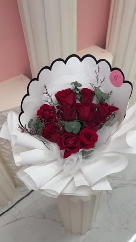 باقة جوري احمر