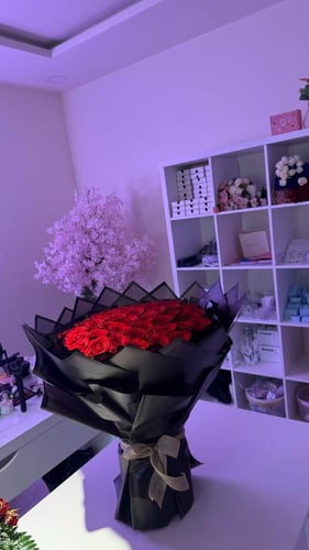 باقة ورد جوري كبيرة