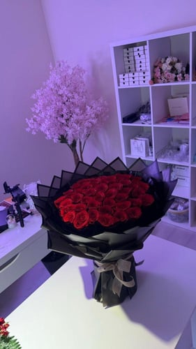 باقة ورد جوري كبيرة