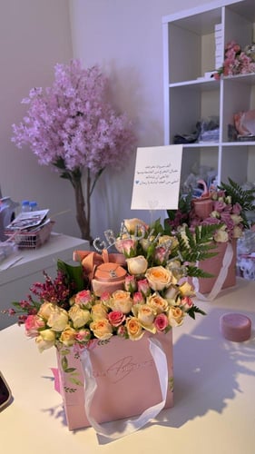 بكج سلسال الجوهرة الوردية فضة