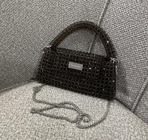 Gray Crystal Bag