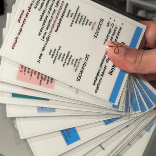 بطاقات طبية مطبوعة | medical cards