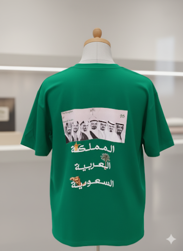 تيشيرت اليوم الوطني - طباعة أمامية وخلفية