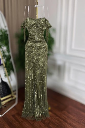 فستان سهرة تل