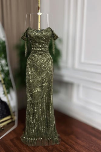 فستان سهرة تل