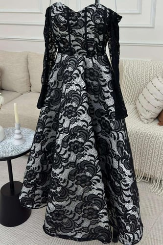 فستان سهرة - دانتيل قصير