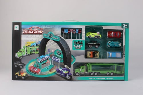 الشاحنة و المدار - سيارة السباق