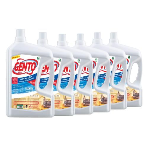 جنتو مطهر ومنظف اللمسة الأندلسية 3 لتر - 6 حبات