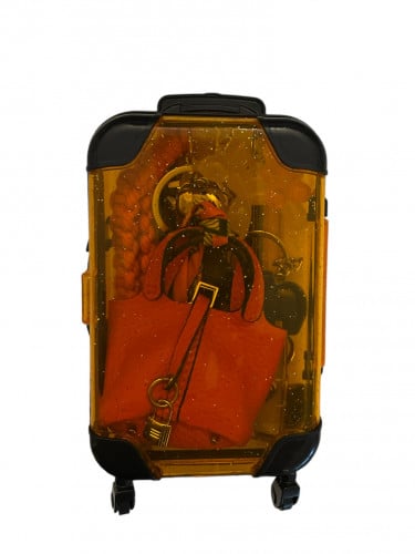 Small orange Keychain Travel set