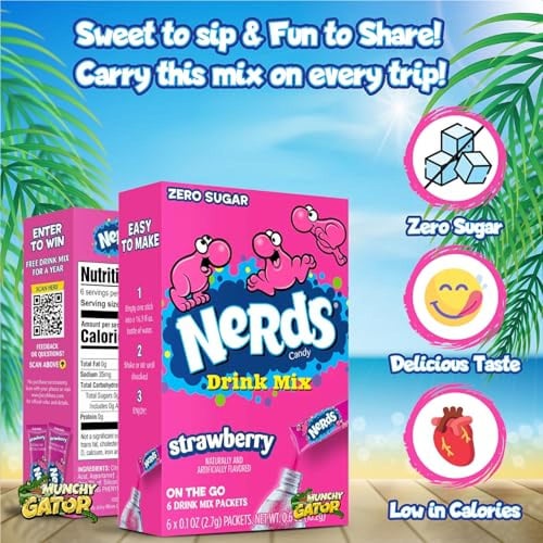 On the GO - Nerds- منكهة مياة نردز خاليه من السكر...