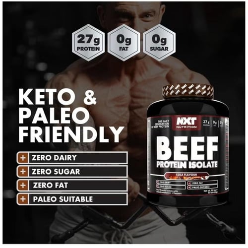 نكست نيوتريشن - بيف بروتين ايزوليت - نكهة الكولا-...