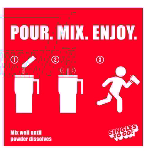 Singles To Go - ICE- منكهة مياة ايس سلاش خاليه من...