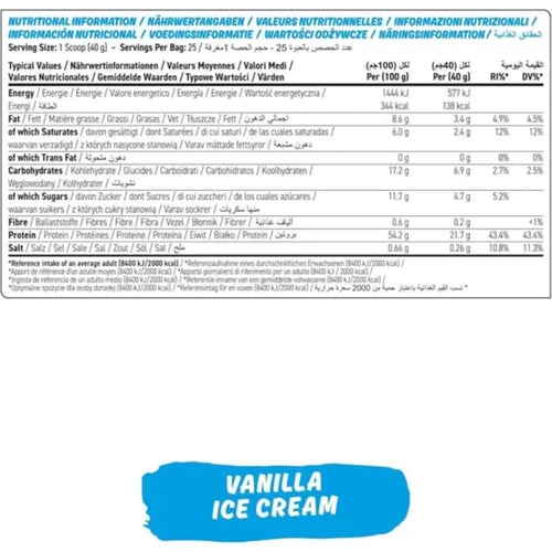 Applied Nutrition Protein Cookie vanilla ice cream...