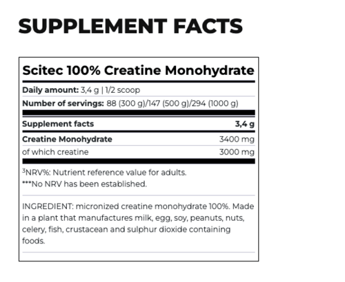 كرياتين مونوهيدرات 100% من Scitec Nutrition – 300...