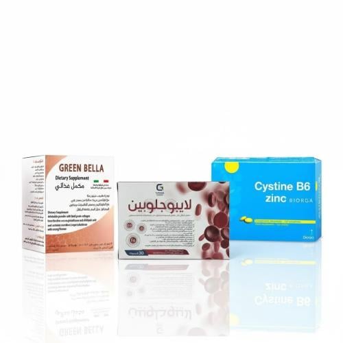 مجموعة العناية بالبشرة وصحة الدم والشعر