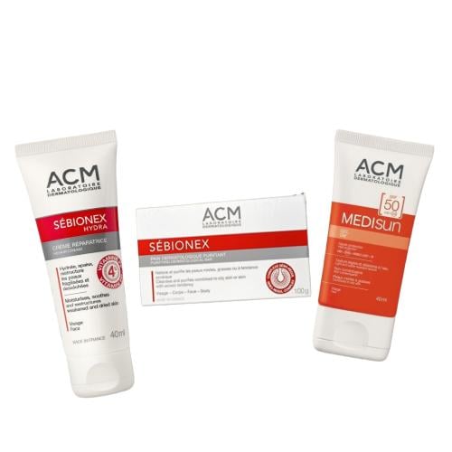 مجموعة ACM للترطيب مع كريم وصابونة سابونيكس +واقي...