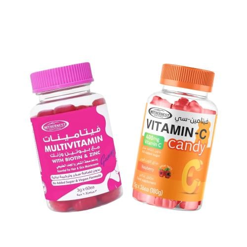 مجموعة مكملات مذرنيست حلوى الفيتامينات مع بيوتين و...