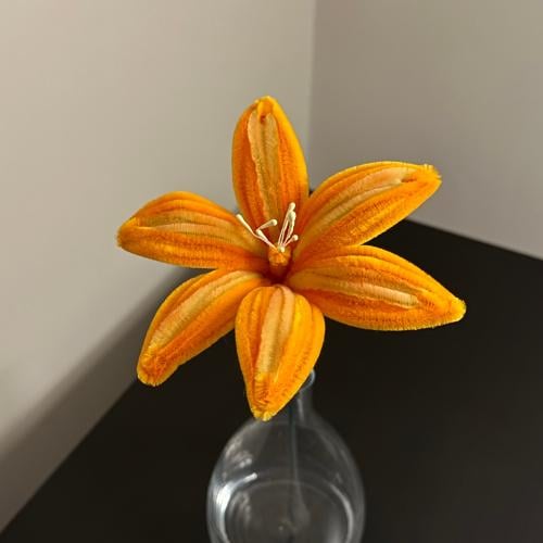 Orange lily flower