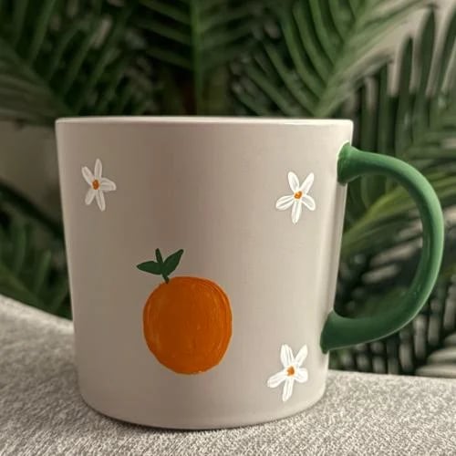 orange cup