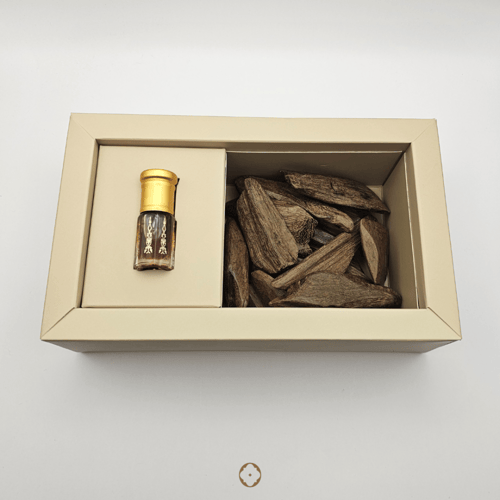 3 أوقيات من المروكي المحسّن مع ربع تولة من دهن عود...