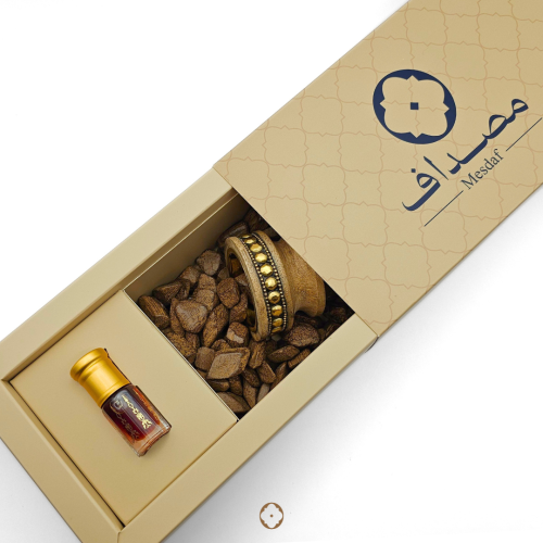 أوقيتان من بخور المروكي مع ربع تولة دهن عود ترات و...