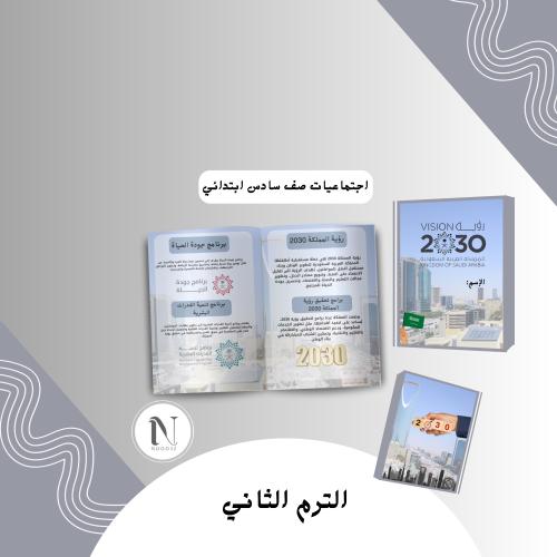 رؤية المملكة2030 اجتماعيات سادس الترم الثاني