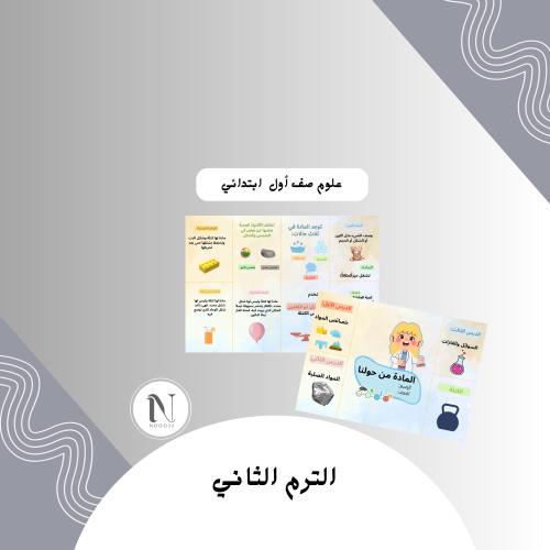 المادة من حولنا علوم صف أول ابتدائي الترم الثاني