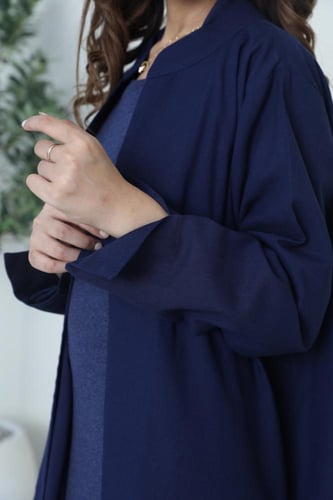 عباية خامة لينن كحلي