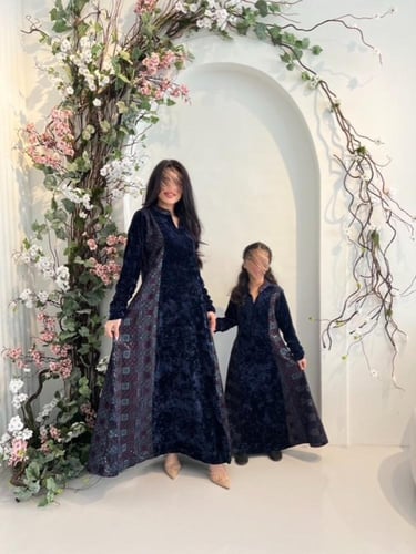 جلابية مخمل بناتي