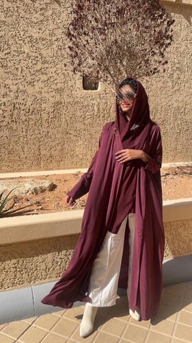 عباية حرير مغسول