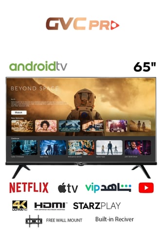 شاشة LED جي في سي برو 65 بوصة سمارت 4K ULTRA HD An...
