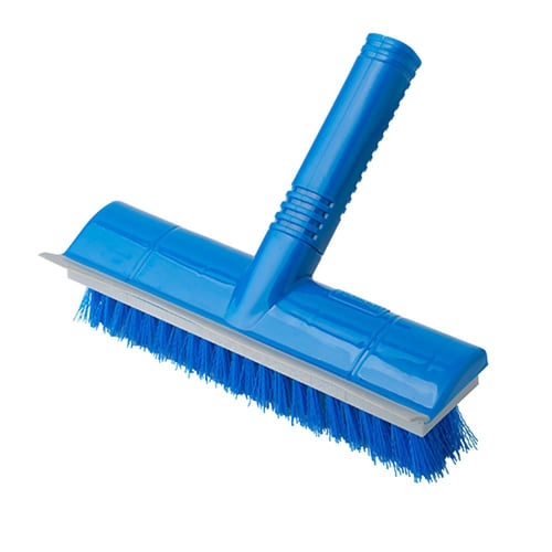 مكنسة بلاستيك بعصا طويلة ازرق