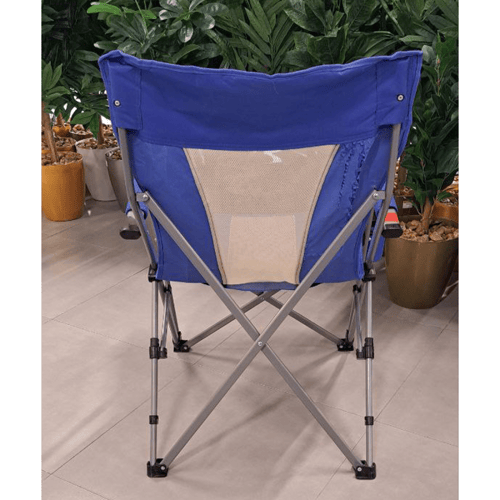 كرسي رحلات قابل لطي لون أزرق
