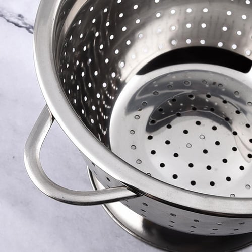 مصفي استيل بمسسكة يدين 18 سم