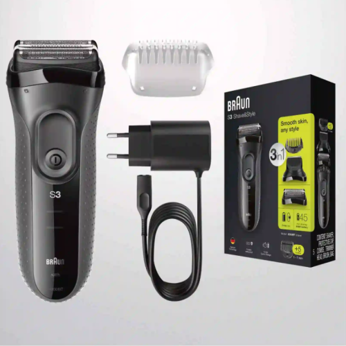مكينة حلاقة رجالية براون اسود 300S