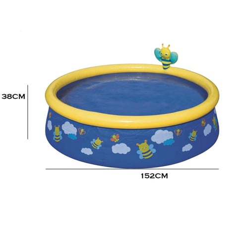 مسبح رزاز دائري طوق نفخ 12*38 سم
