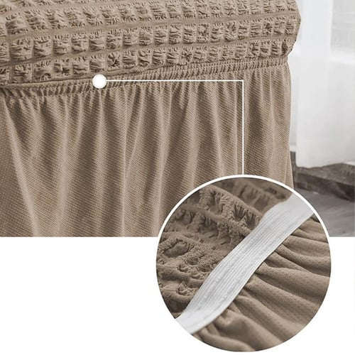 تلبيسة كنب لشخصين لون بني