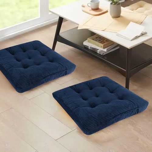 مخدة جلوس ازرق مربع 350جم