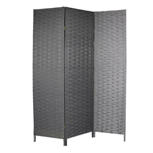 بارتشن قماش 3 دلفة رصاصي