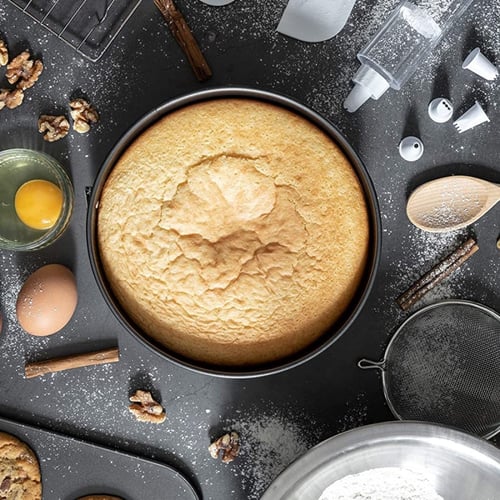 قالب كيك دائري قابل للإزالة 18 سم - غير لاصق ومقاو...