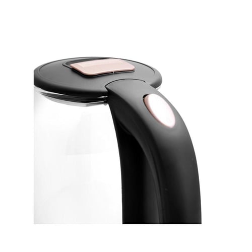 جيباس غلاية ماء زجاجية 1.8 ليتر 1500 واط أسود