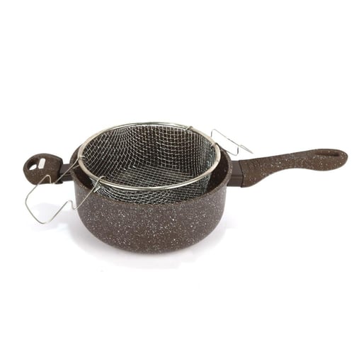 قدور جرانيت غطاء زجاج مقاس 24سم