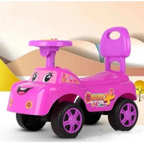 سيارة اطفال دف وردي