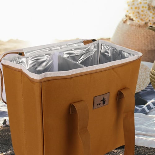 حقيبة ترامس شاي من القماش بني