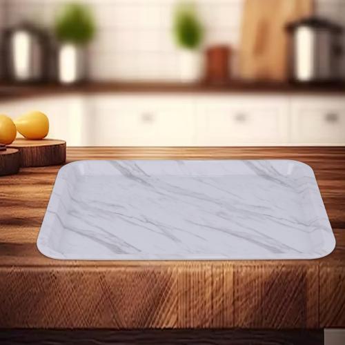 تباسي ميلامين مستطيل رخامي 30*21.5CM