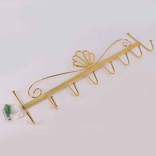 علاق ملابس باب حديد ذهبي 8 شنكل