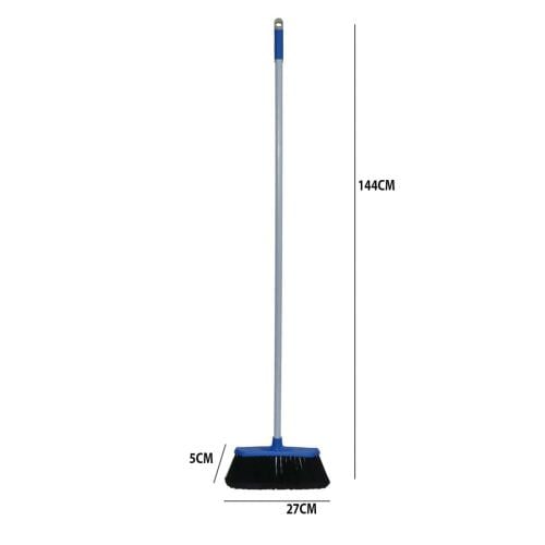 مكنسة بعصا لون ازرق مقاس 27 سم
