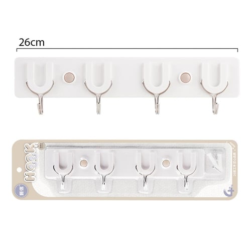 علاق ملابس جدار بلاستيك 4 شنكل